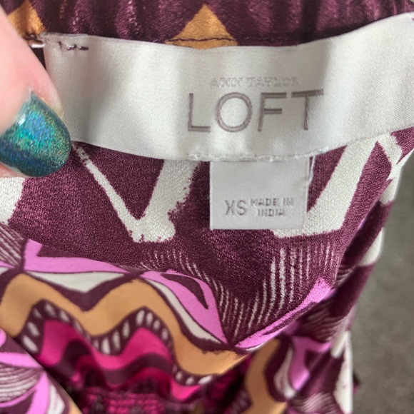 Ann Taylor Loft Tribal Print Maxi Dress XS - Picture 6 of 6